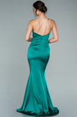 Abschlusskleid Lang Satin Smaragdgrün ABU2518