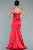 Abschlusskleid Lang Satin Rot ABU1938