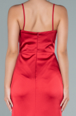 Abschlusskleid Lang Satin Rot ABU1938