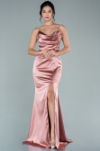 Abschlusskleid Lang Satin Zwiebelschale ABU1938