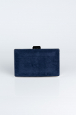 Abendtasche Wildleder Marineblau SH801