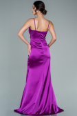 Violett Abschlusskleid Satin Lang ABU1938