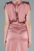 Zwiebelschale Abendkleid Satin Lang ABU2133