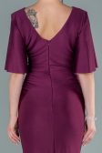 Kirschrot Abendkleid Lang ABU2443