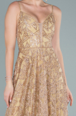 Abendkleid Lang Gold ABU2551