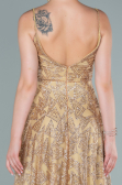 Abendkleid Lang Gold ABU2551