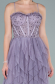 Abendkleid Lang Lavendel ABU2552