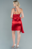 Partykleid Kurz Satin Rot ABK1487