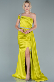 Pistaziengrün Abendkleid Satin Lang ABU2363