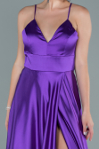 Violette Abendkleid Satin Lang ABU1458