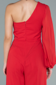 Partykleid Lang Chiffon Rot ABT078
