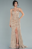 Abendkleid Lang Gold ABU2587