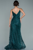 Abendkleid Lang Smaragdgrün ABU2587
