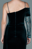 Abendkleid Lang Samt Smaragdgrün ABU2605