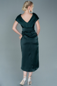 Smaragdgrün Partykleid Satin Kurz ABK1107