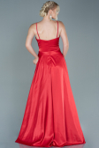 Abendkleid Lang Satin Rot ABU2593