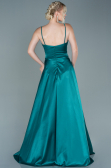 Abendkleid Lang Satin Smaragdgrün ABU2593