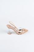 Party-Schuhe Steinbesetzt Rosa MJ1057