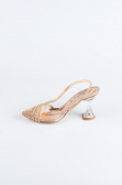 Party-Schuhe Steinbesetzt Rosa MJ1057
