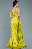 Abendkleid Lang Satin Pistaziengrün ABU2618