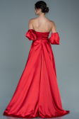 Abendkleid Lang Satin Rot ABU2614