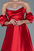 Abendkleid Lang Satin Rot ABU2614