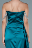 Abendkleid Lang Satin Smaragdgrün ABU2618