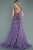 Designer Abendkleid Lang Lavendel ABU2629