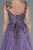 Designer Abendkleid Lang Lavendel ABU2629