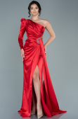Abendkleid Lang Satin Rot ABU2676