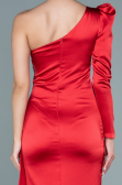 Abendkleid Lang Satin Rot ABU2676