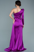 Abendkleid Lang Satin Violett ABU2676