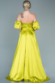 Abendkleid Lang Satin Pistaziengrün ABU2614