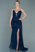 Abendkleid Lang Marineblau ABU2587