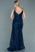 Abendkleid Lang Marineblau ABU2587