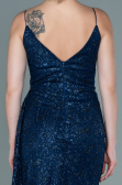 Abendkleid Lang Marineblau ABU2587