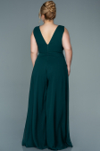 Abendgarderobe in Großen Größen Chiffon Smaragdgrün ABT082