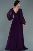Violette Standesamtkleid Chiffon Lang ABU1702