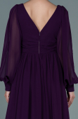 Violette Standesamtkleid Chiffon Lang ABU1702