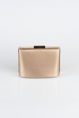 Kästchen-Tasche Gemustertes Leder Bronze V288