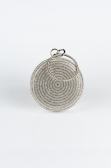 Kästchen-Tasche Verputz Silber V371
