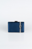 Kästchen-Tasche Satin Marineblau VT9275