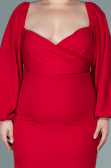 Robe Grande Taille Midi Rot ABK930