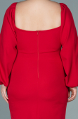 Robe Grande Taille Midi Rot ABK930