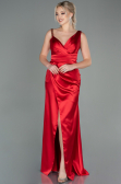 Abendkleid Lang Satin Rot ABU2771