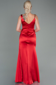 Abendkleid Lang Satin Rot ABU2771