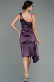 Partykleid Kurz Satin Lavendel ABK1579