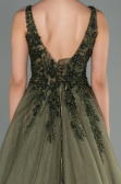 Designer Abendkleid Lang Khaki ABU2788