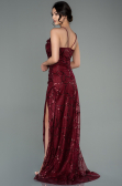 Abendkleid Lang Weinrot ABU2803