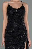 Abendkleid Lang Schwarz ABU2803
